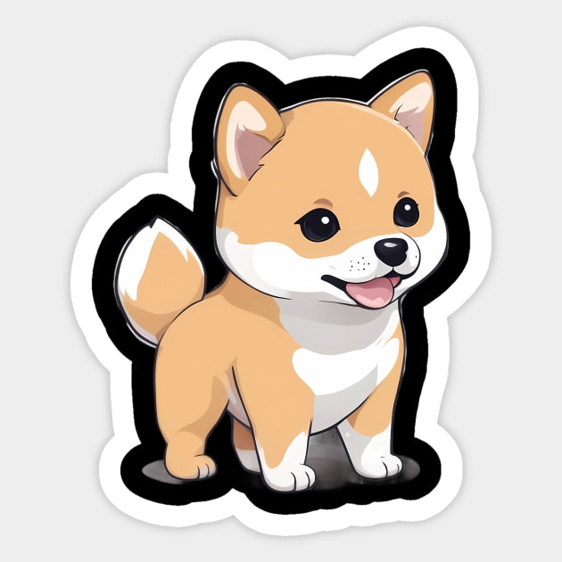Tiny Baby Shiba Inu Sticker by animegirlnft